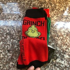NWT Dr. Seuss Grinch Socks 2 Pairs